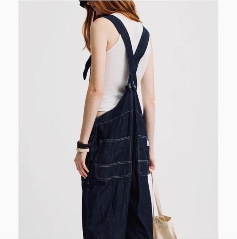 DENIMIST TIE STRAPS RELAXED OVERALLS RETAIL PRICE $465 SIZE XS NWOT - Picture 15 of 16